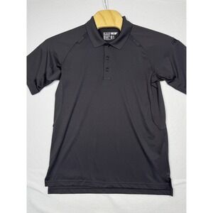 5.11 Tactical Polo Shirt Mens Medium Black Short Sleeve Performance Mic Loop